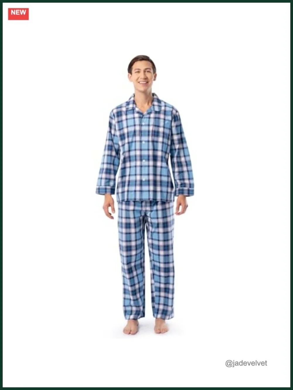 Extra Soft Woven Pajama Sleep Set, Cotton-Poly, Relaxed Fit with Pockets